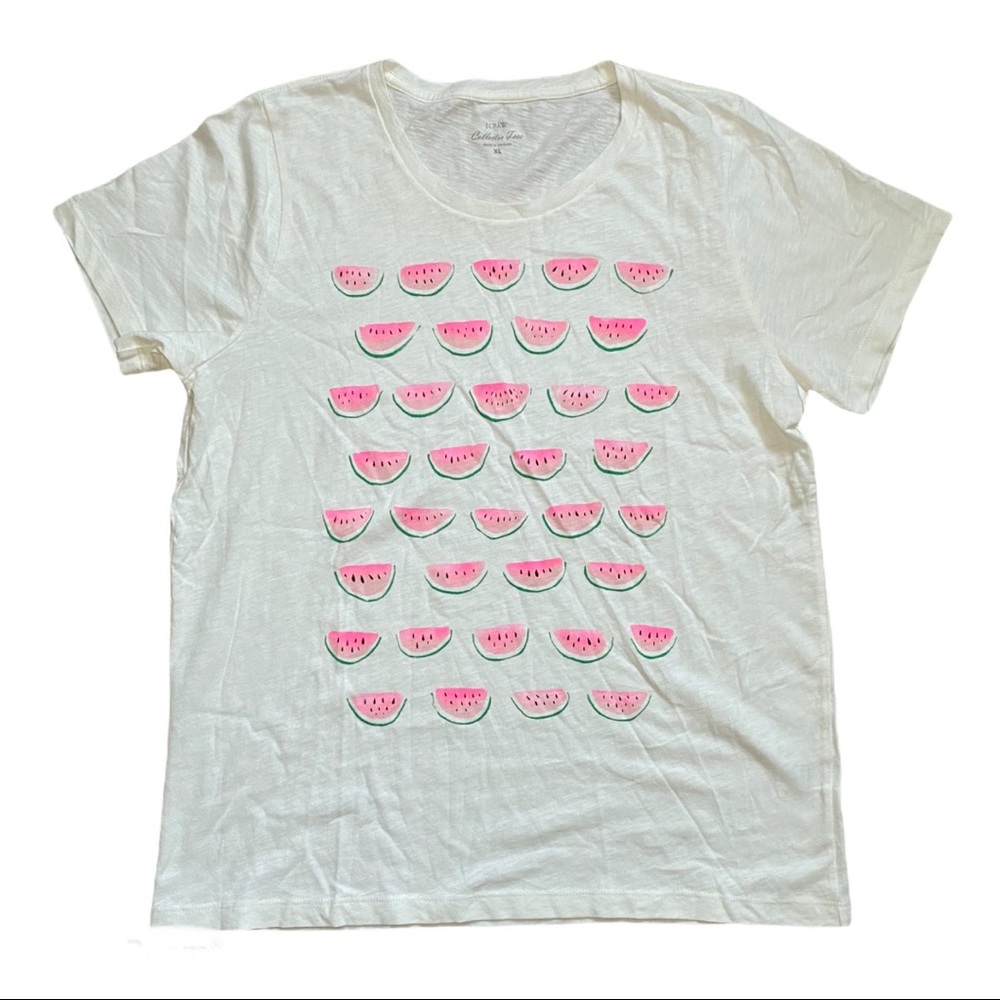 NWOT J. Crew Watermelon Collector Tee XL